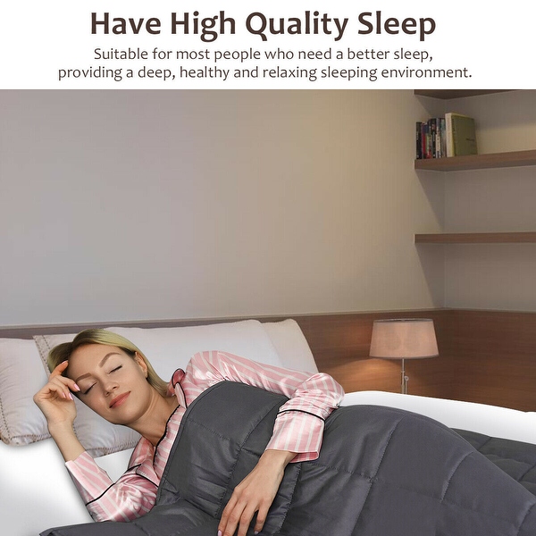 Costway 7 12 15 17 20 22 25 lbs Weighted Blankets Full Queen King